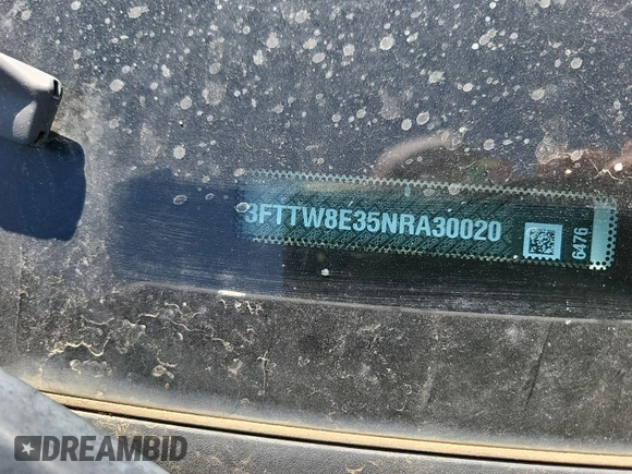 2022 Ford Maverick XL z VIN 3FTTW8E35NRA30020, wystawiony jako IAAI lot #42398557 z przebiegiem 28 664 mil mil oraz . Historia ofert i sprzedaży dostępna na DreamBid. Obrazek 18.