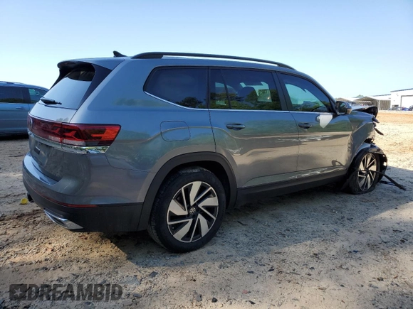 2024 Volkswagen Atlas SE with VIN 1V2JR2CA1RC598507, listed as a Copart auction lot 52904865 with 9,075 mi miles and Salvage title. Bid and sale history available at DreamBid. Image 3.