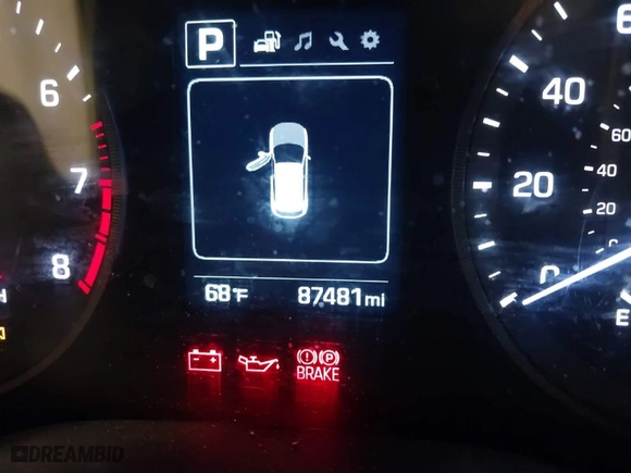 2018 Hyundai Tucson SEL with VIN KM8J3CA40JU752267, listed as a IAAI auction lot 41905074 with 87,481 mi miles. Bid and sale history available at carsss.com. Image 15.