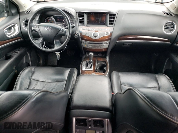 2013 Infiniti JX35 with VIN 5N1AL0MM5DC332573, listed as a Copart auction lot 54174764 with 234,774 mi miles and Salvage Title. Bid and sale history available at carsss.com. Image 8.