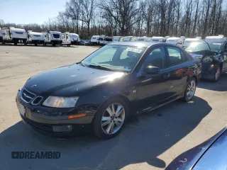 2007 Saab 9-3 with VIN YS3FD49Y771145838, listed as a Copart auction lot 48381465 with 72,202 mi miles and Salvage Title. Bid and sale history available at carsss.com. Image 1.