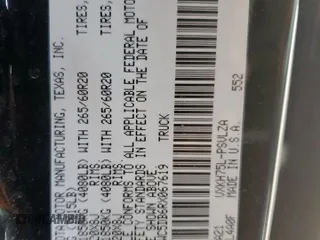 2024 Toyota Tundra Limited Hybrid z VIN 5TFWC5DB6RX067619, wystawiony jako Copart lot #54936195 z przebiegiem 5 792 mil mil oraz Szkoda całkowita • Salvage title. Historia ofert i sprzedaży dostępna na DreamBid. Obrazek 12.