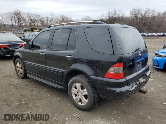 2005 Mercedes-Benz M-Class 3.7L with VIN 4JGAB57E75A565890, listed as a Copart auction lot 83322774 with 0 mi miles and Clean Title. Bid and sale history available at carsss.com. Image 2.