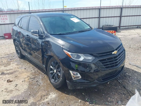 2020 Chevrolet Equinox LS with VIN 2GNAXHEV8L6266968, listed as a IAAI auction lot 41865932 with 50,657 mi miles. Bid and sale history available at carsss.com. Image 1.