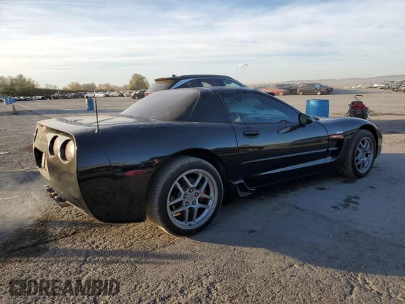 2003 Chevrolet Corvette Z06 with VIN 1G1YY12S135106781, listed as a Copart auction lot 78171214 with 53,259 mi miles and Salvage Title. Bid and sale history available at carsss.com. Image 3.