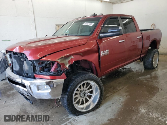 2014 Ram 2500 SLT with VIN 3C6UR5DL3EG122550, listed as a Copart auction lot 62482195 with 120,910 mi miles and Salvage title. Bid and sale history available at DreamBid. Image 1.