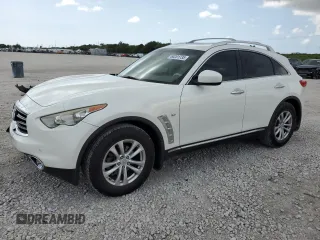 2014 Infiniti QX70 z VIN JN8CS1MU5EM450385, wystawiony jako Copart lot #60201735 z przebiegiem 196 097 mil mil oraz Szkoda całkowita • Salvage title. Historia ofert i sprzedaży dostępna na DreamBid. Obrazek 1.