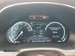 2023 Genesis GV80 with VIN KMUHBDSB4PU127787, listed as a Copart auction lot 48655305 with 42,832 mi miles and Salvage title. Bid and sale history available at DreamBid. Image 9.