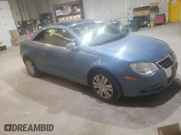 2007 Volkswagen Eos 2.0T with VIN WVWBA71F47V044596, listed as a Copart auction lot 48430555 with 88,401 mi miles and Salvage Title. Bid and sale history available at DreamBid. Image 4.