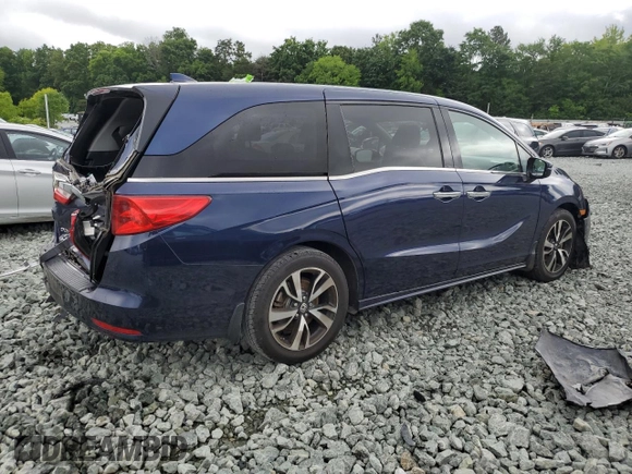 2018 Honda Odyssey Elite z VIN 5FNRL6H9XJB039802, wystawiony jako Copart lot #57116345 z przebiegiem 107 939 mil mil oraz Szkoda całkowita • Salvage title. Historia ofert i sprzedaży dostępna na DreamBid. Obrazek 3.
