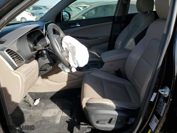 2021 Hyundai Tucson Limited with VIN KM8J33AL9MU325620, listed as a Copart auction lot 43447615 with 61,477 mi miles and Salvage Title. Bid and sale history available at carsss.com. Image 7.