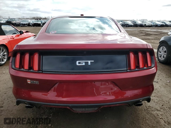 2015 Ford Mustang GT with VIN 1FA6P8CF9F5329284, listed as a Copart auction lot 50054605 with 9,189 mi miles and Salvage Title. Bid and sale history available at DreamBid. Image 6.