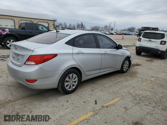 2016 Hyundai Accent SE with VIN KMHCT4AE3GU013488, listed as a Copart auction lot 49737635 with 158,835 mi miles and Salvage Title. Bid and sale history available at carsss.com. Image 3.