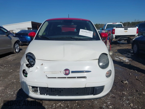 2015 FIAT 500 Pop with VIN 3C3CFFAR2FT612583, listed as a IAAI auction lot 41296112 with 176,364 mi miles. Bid and sale history available at carsss.com. Image 12.