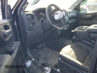 2022 Chevrolet Silverado 1500 Custom with VIN 3GCPDBEK8NG605640, listed as a Copart auction lot 43718225 with 24,424 mi miles and Salvage Title. Bid and sale history available at carsss.com. Image 8.
