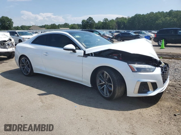 2023 Audi A5 S line Premium Plus z VIN WAUTAAF57PA023392, wystawiony jako Copart lot #61999744 z przebiegiem 3 918 mil mil oraz Szkoda całkowita • Salvage title. Historia ofert i sprzedaży dostępna na DreamBid. Obrazek 4.