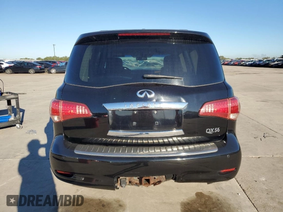 2011 Infiniti QX56 8-passenger with VIN JN8AZ2NCXB9301211, listed as a Copart auction lot 79528384 with 182,860 mi miles and Clean Title. Bid and sale history available at carsss.com. Image 6.
