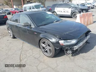 2014 Audi S4 Premium Plus with VIN WAUBGAFL8EA085177, listed as a IAAI auction lot 41382818 with 115,736 mi miles. Bid and sale history available at carsss.com. Image 1.