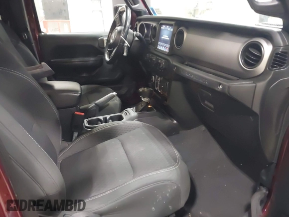 2021 Jeep Wrangler Unlimited Sport S with VIN 1C4HJXDN1MW596334, listed as a IAAI auction lot 41730278 with 64,126 mi miles and . Bid and sale history available at DreamBid. Image 5.
