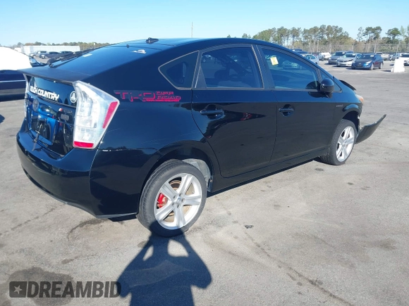 2011 Toyota Prius I with VIN JTDKN3DU9B0255659, listed as a IAAI auction lot 41857782 with 273,166 mi miles. Bid and sale history available at carsss.com. Image 4.