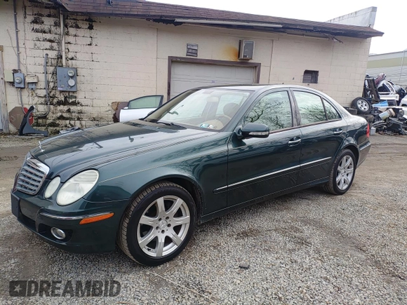2007 Mercedes-Benz E-Class 3.5L with VIN WDBUF87X77X221600, listed as a Copart auction lot 46871325 with 129,461 mi miles and Clean Title. Bid and sale history available at carsss.com. Image 2.