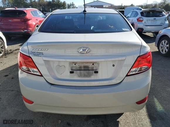 2015 Hyundai Accent GLS with VIN KMHCT4AEXFU929616, listed as a Copart auction lot 47487095 with 107,293 mi miles and Clean Title. Bid and sale history available at carsss.com. Image 6.