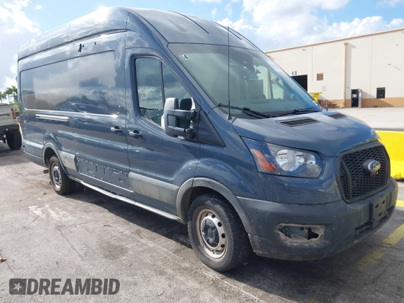 2021 Ford Transit Cargo with VIN 1FTBR3X89MKA54791, listed as a IAAI auction lot 42515449 with 57,847 mi miles and . Bid and sale history available at DreamBid. Image 1.