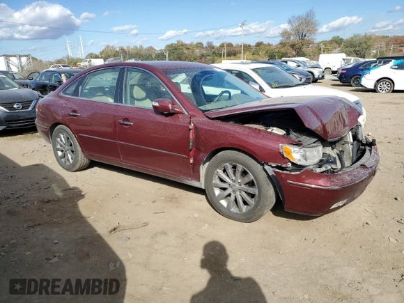 2009 Hyundai Azera Limited z VIN KMHFC46F69A372224, wystawiony jako Copart lot #78834284 z przebiegiem 79 758 mil mil oraz Szkoda całkowita • Salvage title. Historia ofert i sprzedaży dostępna na DreamBid. Obrazek 4.