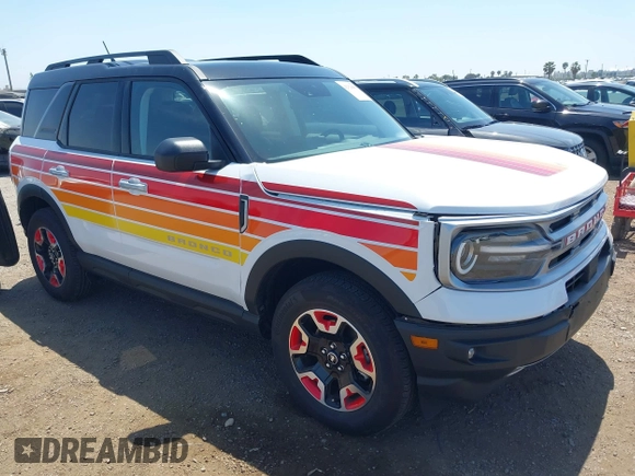 2024 Ford Bronco with VIN 3FMCR9K67RRF43668, listed as a IAAI auction lot 42328450 with 8,061 mi miles and . Bid and sale history available at DreamBid. Image 1.