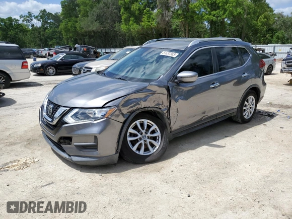 2019 Nissan Rogue SV with VIN KNMAT2MT3KP544403, listed as a Copart auction lot 51637385 with 105,216 mi miles and Non Repairable. Bid and sale history available at carsss.com. Image 1.