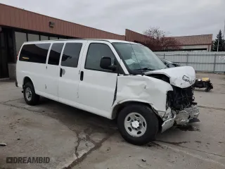 2012 Chevrolet Express Passenger 1LT with VIN 1GAZG1FG5C1140436, listed as a Copart auction lot 85259254 with 0 mi miles and Salvage Title. Bid and sale history available at carsss.com. Image 4.