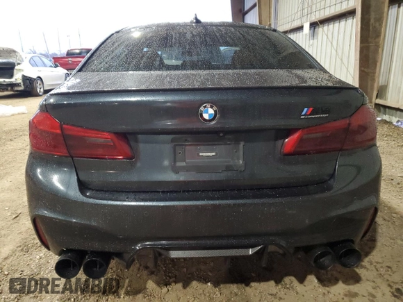 2020 BMW M5 Competition with VIN WBSJF0C01LB448862, listed as a Copart auction lot 87765505 with 17,971 mi miles and Salvage Title. Bid and sale history available at carsss.com. Image 6.