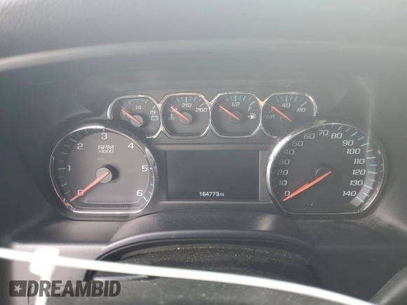 2017 Chevrolet Silverado 1500 LT with VIN 1GCPCREC4HF101211, listed as a Copart auction lot 80962704 with 164,773 mi miles and Salvage Title. Bid and sale history available at DreamBid. Image 9.