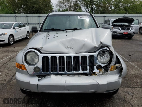2005 Jeep Liberty Limited z VIN 1J4GL58K15W650799, wystawiony jako Copart lot #56036635 z przebiegiem 147 321 mil mil oraz Szkoda całkowita • Salvage title. Historia ofert i sprzedaży dostępna na DreamBid. Obrazek 5.