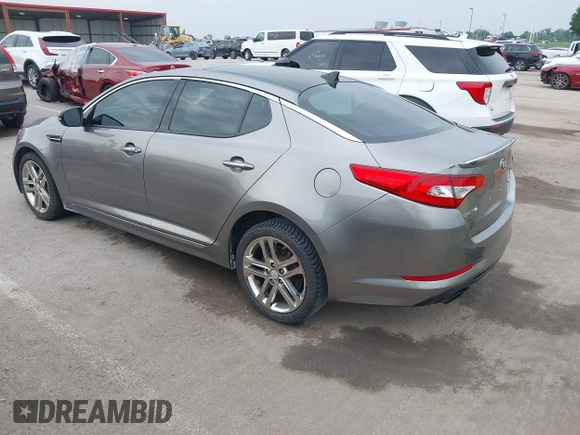 2013 Kia Optima SX with VIN 5XXGR4A62DG105805, listed as a IAAI auction lot 42492169 with 134,908 mi miles and . Bid and sale history available at DreamBid. Image 3.