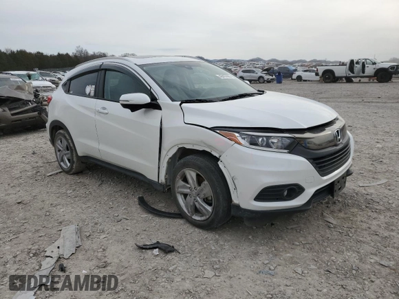 2019 Honda HR-V EX with VIN 3CZRU5H54KM729041, listed as a Copart auction lot 48437665 with 49,075 mi miles and Clean Title. Bid and sale history available at carsss.com. Image 4.