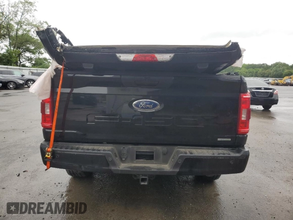 2021 Ford F-150 XL with VIN 1FTEW1EP2MFA19832, listed as a Copart auction lot 57981895 with 66,766 mi miles and Salvage title. Bid and sale history available at DreamBid. Image 6.