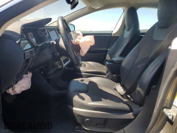 2016 Tesla Model S 90D with VIN 5YJSA1E2XGF121040, listed as a Copart auction lot 53612085 with 158,710 mi miles and Salvage Title. Bid and sale history available at DreamBid. Image 7.