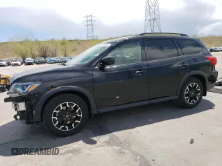 2019 Nissan Pathfinder SV z VIN 5N1DR2MN3KC623263, wystawiony jako Copart lot #54158955 z przebiegiem 72 691 mil mil oraz Szkoda całkowita • Salvage title. Historia ofert i sprzedaży dostępna na DreamBid. Obrazek 1.