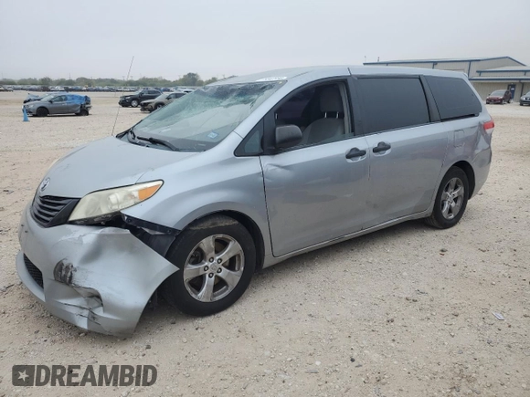 2013 Toyota Sienna L with VIN 5TDZK3DC5DS369785, listed as a Copart auction lot 79842584 with 178,788 mi miles and Salvage Title. Bid and sale history available at carsss.com. Image 1.