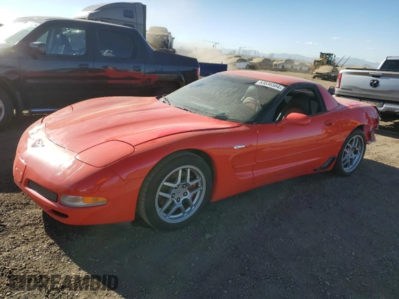 2003 Chevrolet Corvette Z06 with VIN 1G1YY12S635130087, listed as a Copart auction lot 83036504 with 80,712 mi miles and Salvage Title. Bid and sale history available at carsss.com. Image 1.
