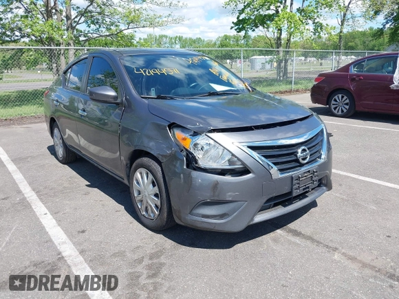 2019 Nissan Versa SV with VIN 3N1CN7AP6KL872565, listed as a IAAI auction lot 42194591 with 86,504 mi miles and . Bid and sale history available at DreamBid. Image 1.
