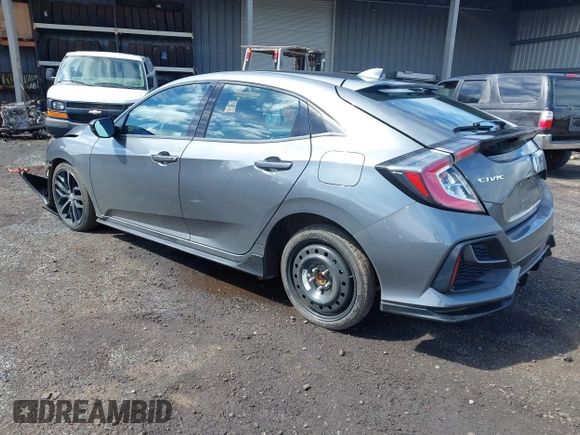2021 Honda Civic Sport with VIN SHHFK7H40MU222581, listed as a IAAI auction lot 41451121 with 28,372 mi miles and . Bid and sale history available at DreamBid. Image 3.