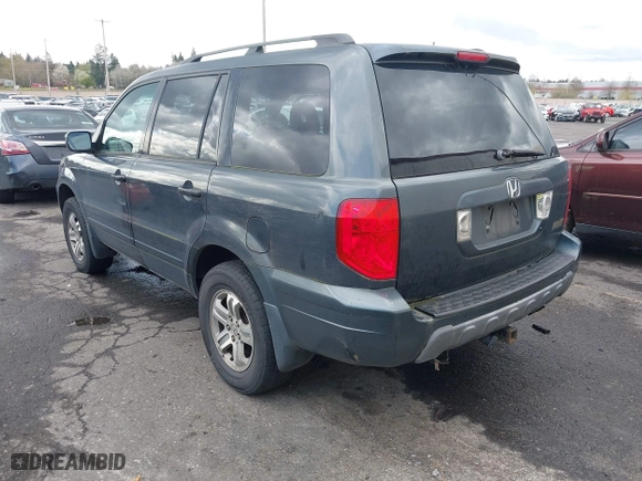 2003 Honda Pilot EX with VIN 2HKYF18573H589899, listed as a IAAI auction lot 41917543 with 211,123 mi miles. Bid and sale history available at carsss.com. Image 3.