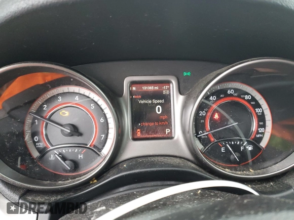 2015 Dodge Journey Crossroad with VIN 3C4PDDGG6FT603267, listed as a Copart auction lot 86985114 with 131,365 mi miles and Clean Title. Bid and sale history available at carsss.com. Image 9.