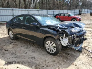 2025 Nissan Sentra S with VIN 3N1AB8BV2SY249854, listed as a Copart auction lot 45282355 with 4,124 mi miles and Salvage Title. Bid and sale history available at DreamBid. Image 4.