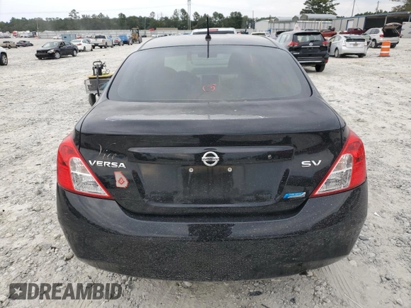2012 Nissan Versa SV with VIN 3N1CN7AP0CL856430, listed as a Copart auction lot 70993634 with 97,853 mi miles and Salvage Title. Bid and sale history available at carsss.com. Image 6.