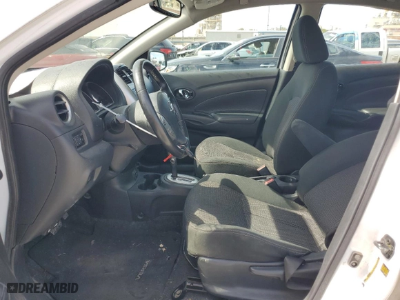 2017 Nissan Versa Sedan SV with VIN 3N1CN7AP5HL889706, listed as a Copart auction lot 50582155 with 0 mi miles and Salvage Title. Bid and sale history available at carsss.com. Image 7.