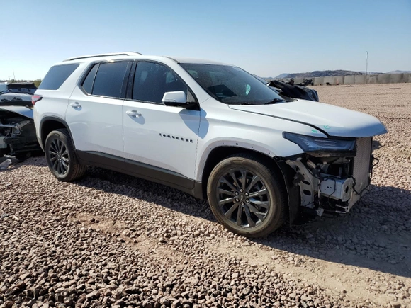 2022 Chevrolet Traverse RS with VIN 1GNERJKW5NJ190633, listed as a Copart auction lot 43321785 with 18,335 mi miles and Salvage Title. Bid and sale history available at carsss.com. Image 4.