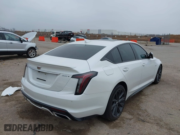 2022 Cadillac CT5 Sport with VIN 1G6DP5RK1N0127106, listed as a IAAI auction lot 41498295 with 78,294 mi miles. Bid and sale history available at carsss.com. Image 4.